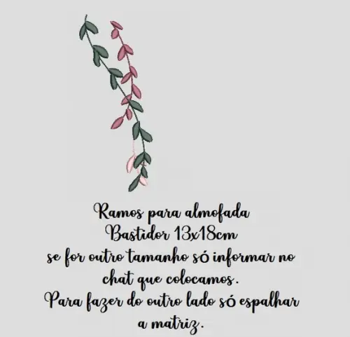Matriz de Bordado Folhas Coloridas