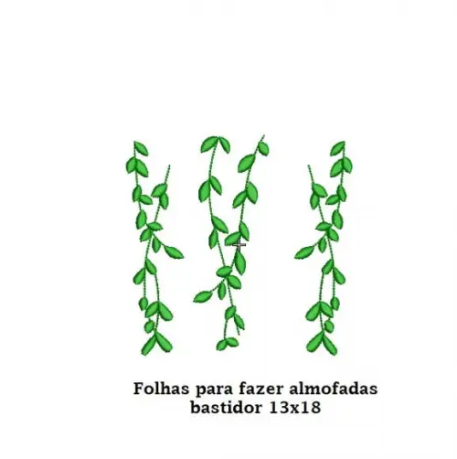 Matriz de Bordado Folhas
