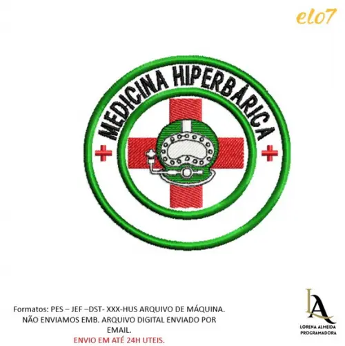 Matriz de Bordado Medicina Hiperbarica