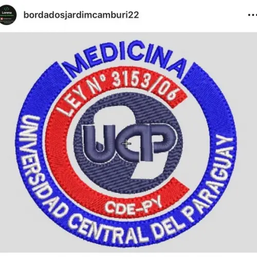 Matriz de Bordado Medicina Universidade Central Del Paraguai