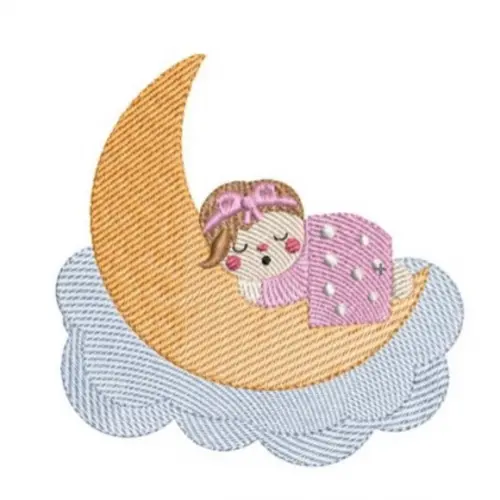 Matriz de Bordado Menina Rippled