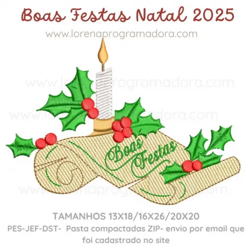 Matriz de Bordado Natal