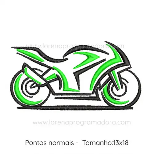 Matriz de Bordado Moto