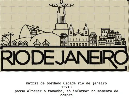 Matriz De Bordado Rio De Janeiro