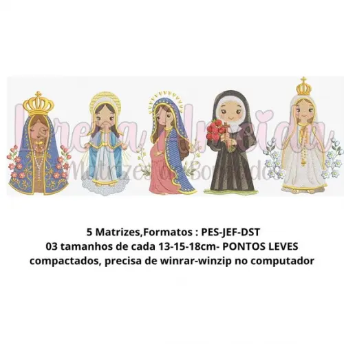 Matriz de Bordado Santinhas