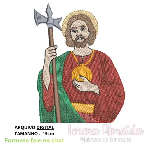 Matriz de Bordado Sao Judas Tadeu