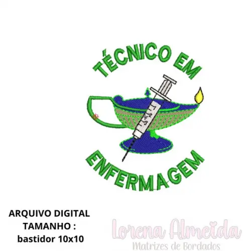 Matriz de Bordado Técnico em Enfermagem