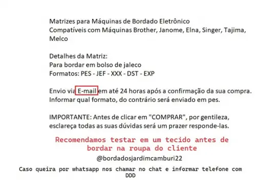 Matriz De Bordado Unisa