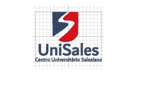 MATRIZ DE BORDADO UNISALES LOGO EM CIMA PARA JALECO
