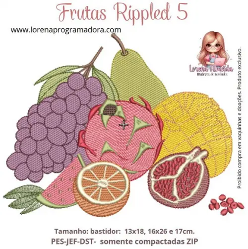 Matriz de Bordados Frutas 5