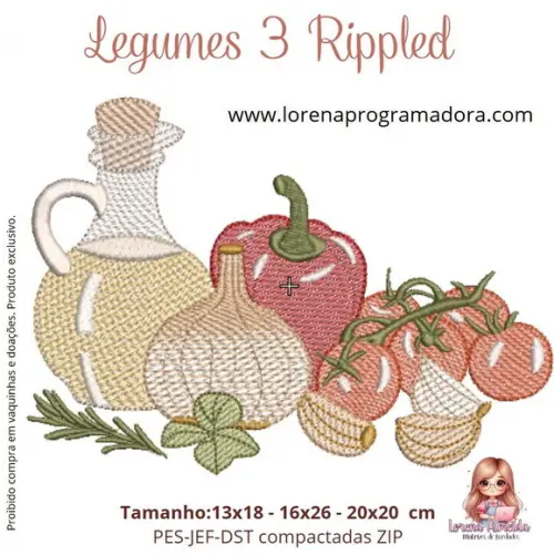 Matriz de Bordados Legumes 03