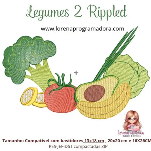 Matriz de Bordados Legumes 02