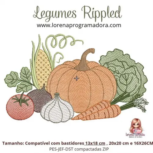 Matriz de Bordados Legumes