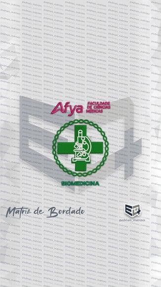 Matriz de Bordado Afya Biomedicina Completo Padrão