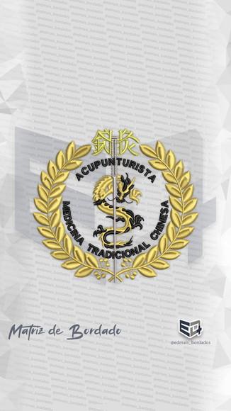 Matriz de Bordado Acupunturista Medicina Tradicional Chinesa