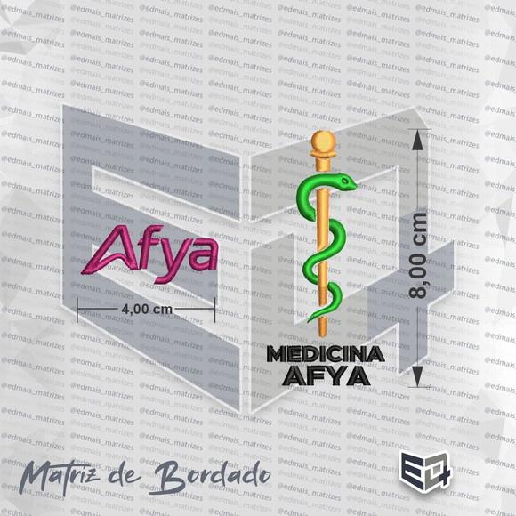 Matriz de Bordado Afya Medicina Padrão