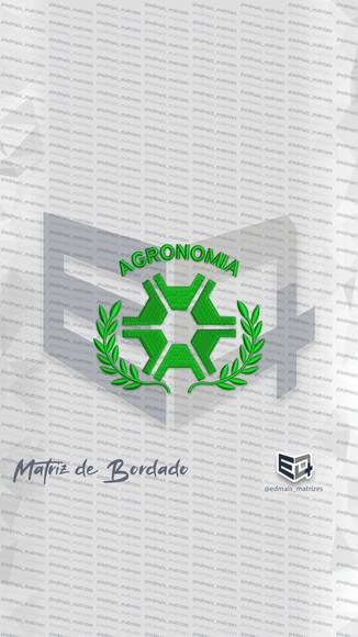 Matriz de Bordado Agronomia 5 Simbolo Jaleco