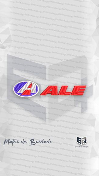 Matriz de Bordado Ale Combustíveis Posto Logo