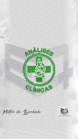 Matriz de Bordado Análises Clinícas Logo Simbolo