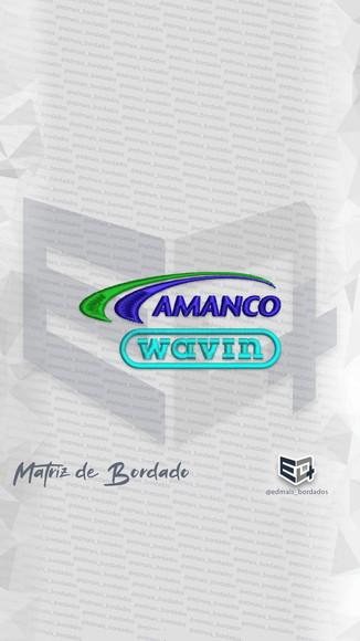 Matriz de Bordado Amanco Wavin Logo
