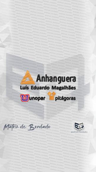Matriz de Bordado Anhanguera Unopar Pitágoras Luís Eduardo