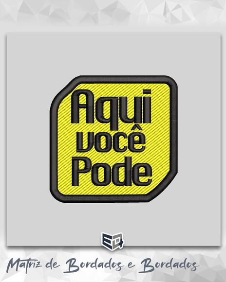 Matriz de Bordado Aqui Você Pode Uniplan Unip