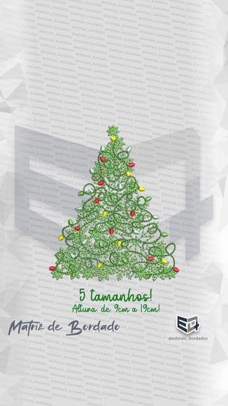 Matriz de Bordado Arvore de Natal