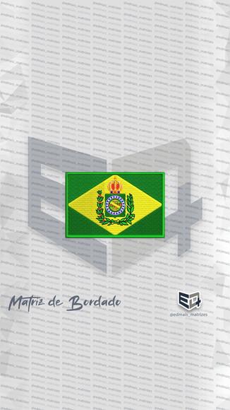 Matriz de Bordado Bandeira Brasil Império Monarquia