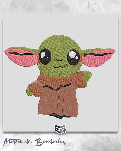 Matriz de Bordado Baby Yoda
