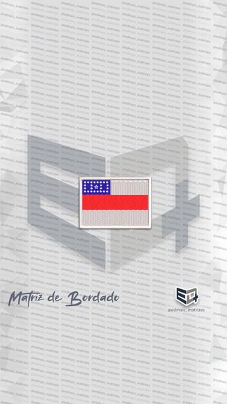 Matriz de Bordado Bandeira Amazonas