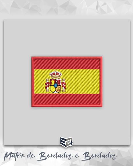 Matriz de Bordado Bandeira da Espanha