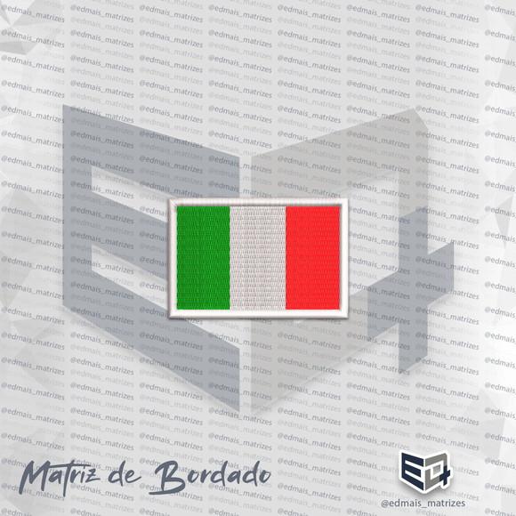 Matriz de Bordado Bandeira da Italia