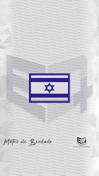 Matriz de Bordado Bandeira da Israel