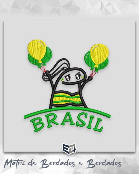 Matriz de Bordado Benta Flork Cake Brasil Hexa Copa do Mundo