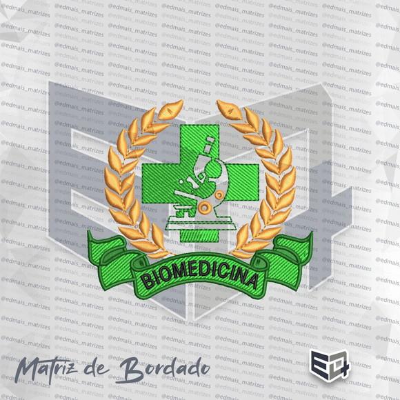 Matriz de Bordado Biomedicina 2 - Microscópio com Ramos D