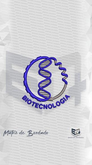 Matriz de Bordado Biotecnologia Simbolo Logo Jaleco
