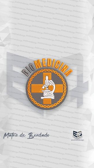 Matriz de Bordado Biomedicina Padrao Unifatecie Logo Simbolo