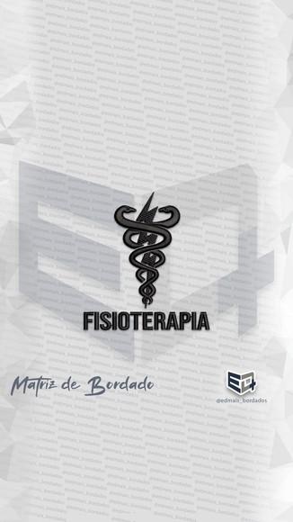 Matriz de Bordado Brasão Fisioterapia Logo 04