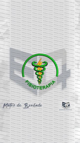 Matriz de Bordado Brasão Fisioterapia Logo 18