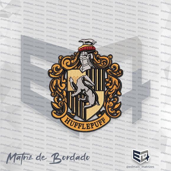 Matriz de Bordado Brasão Escola Hufflepuf Harry Potter