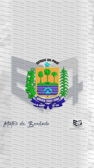 Matriz de Bordado Brasão Estado do Piauí