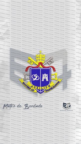 Matriz de Bordado Brasão Unisalesiano Logo