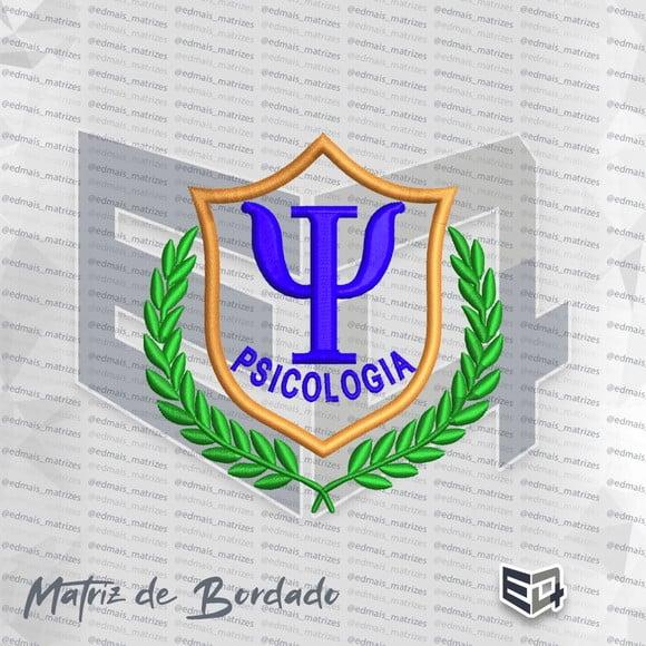 Matriz de Bordado Brasão Psicologia 30