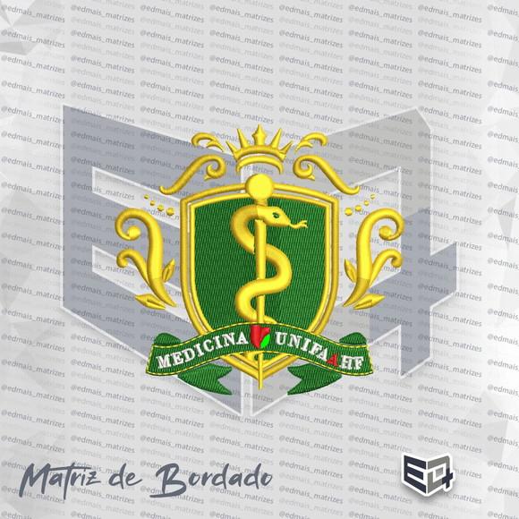 Matriz de Bordado Brasão Medicina Unifaahf