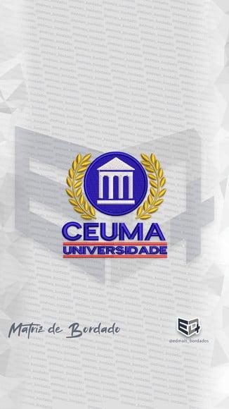 Matriz de Bordado Ceuma Universidade Logo Simbolo