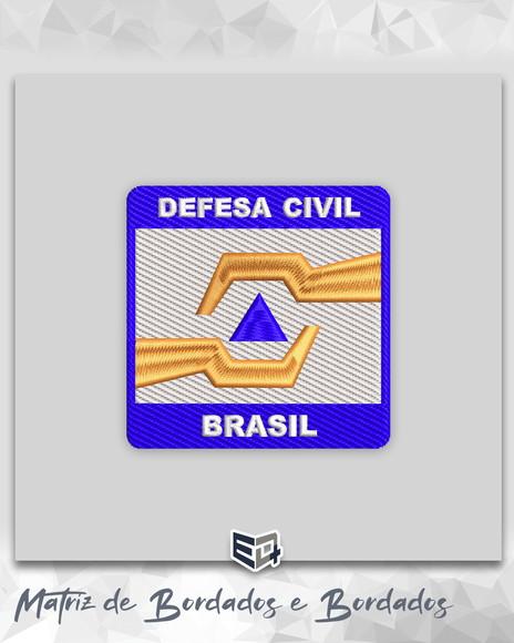 Matriz de Bordado Defesa Civil Brasil
