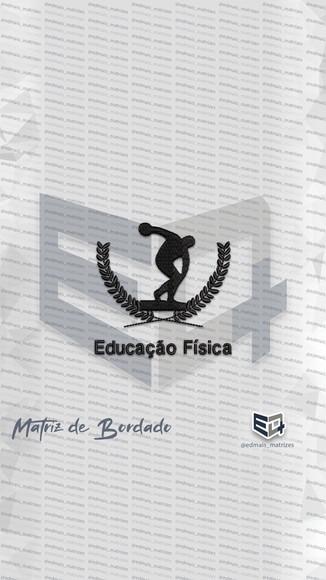 Matriz de Bordado Educação Física Coroa Louros 4