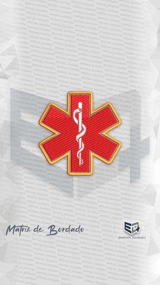 Matriz de Bordado Emergência Samu