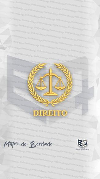Matriz de Bordado Emblema Simbolo Direito