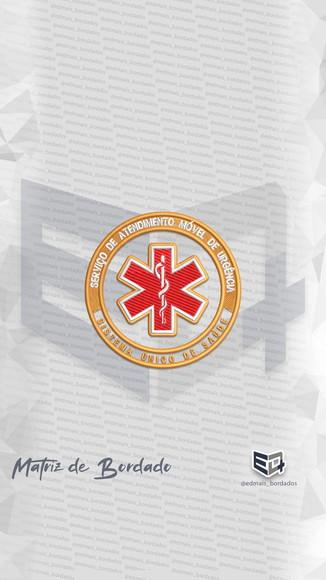 Matriz de Bordado Emergência Samu 192 Patch